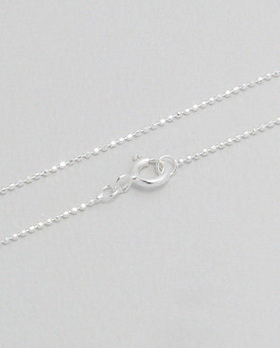 Sparkle Ball Chain 1mm Sterling silver 14 15 16 18 20 22 24 26 28 inch pendant necklace jewelry commercial supply fine jewelry