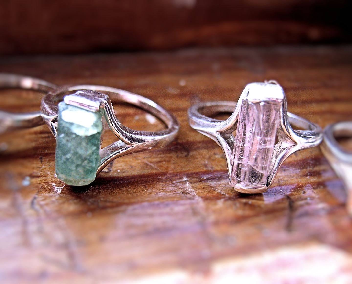Aquamarine Ring in Sterling Silver | Spiral River Jewelry