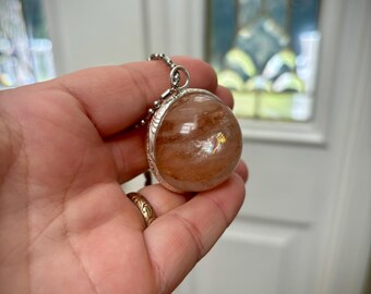 ヘマタイト含有ブラジル産クリアクォーツクリスタル - Etsy 日本