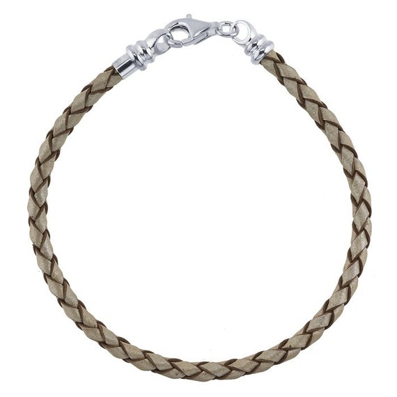 FREE BEAD of your choice with every Braided Leather and Sterling Bracelet