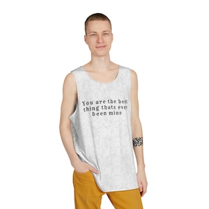 Men&#39;s Patterned Tank Top: Graphic Sleeveless Athleisure Shirt