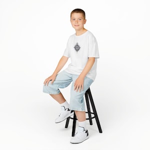Kids Printed T-Shirt, Children&#39;s Tee, Youth Cotton Shirt, Boys Girls Clothes, Fun School Outfit