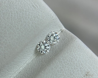 Natural  diamond brilliant Cut vvs clarity Gemstone: 3 m pair  Fine Quality FGcolor