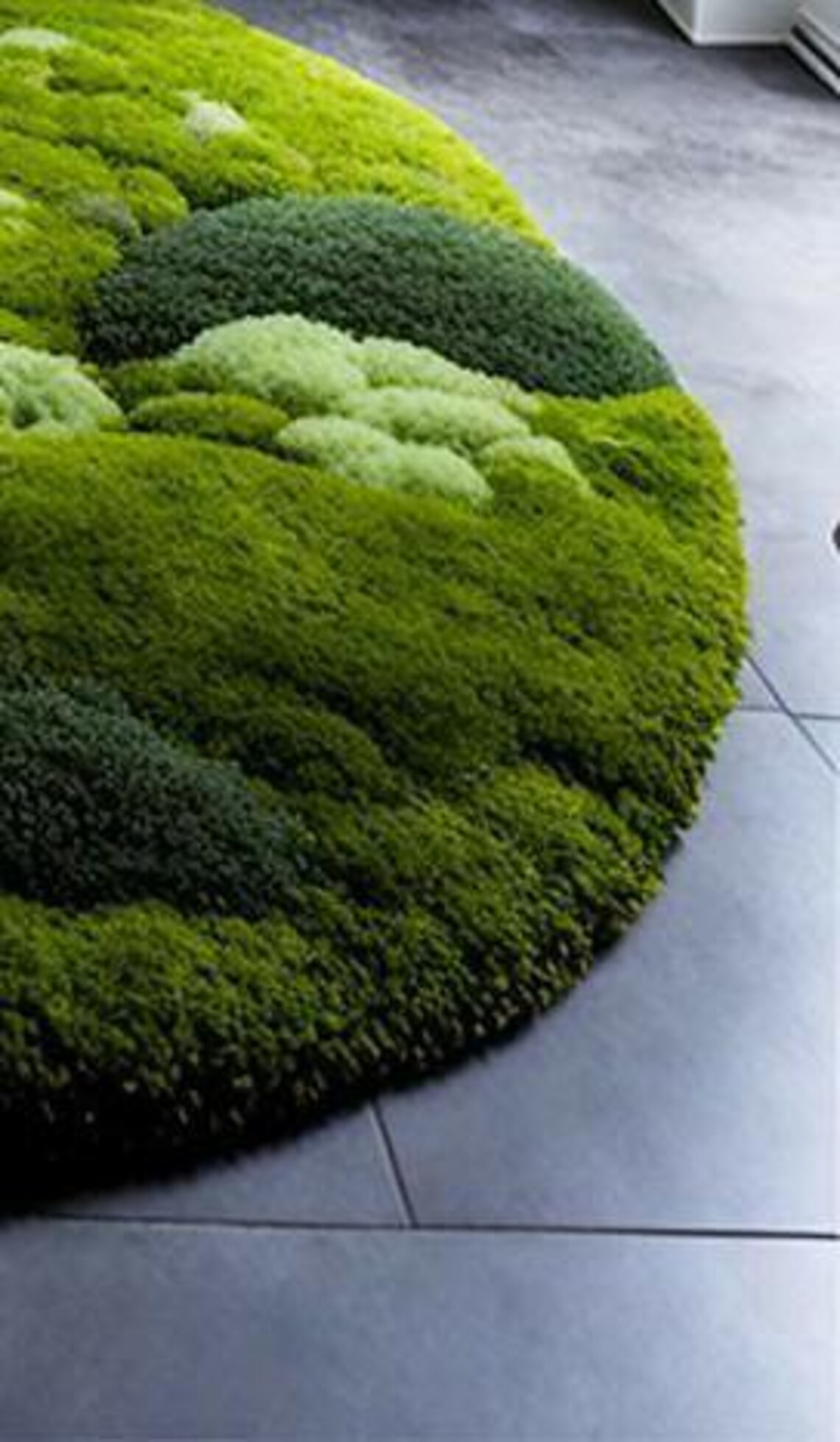3D Moss Effect Rug • Plush Green Bathroom Mat, Nature Inspired - Etsy
