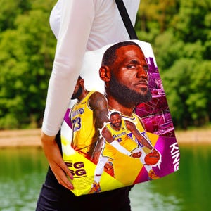 Personalized LeBron James Tote Bag: Basketball Fan Gift