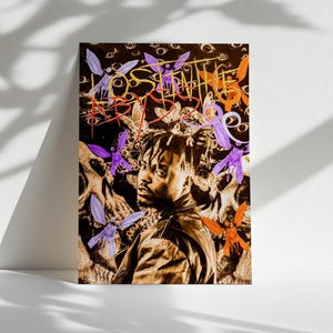 Juice WRLD Poster, Rap Music Wall Art, Hip Hop Print, Rapper Room Decor, Gift for Music Fans
