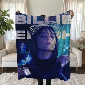 Billie Eilish Sherpa Blanket: Cozy Fleece Throw for Music Fans