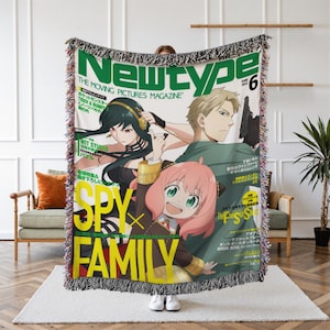 Spy x Family Woven Tapestry, Anime Wall Hanging for Spy x Family Fans, Manga Room Décor