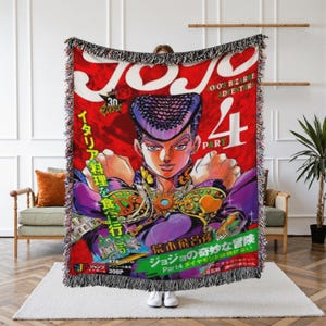 JoJo Part 4 Woven Tapestry, Diamond is Unbreakable Anime Wall Art