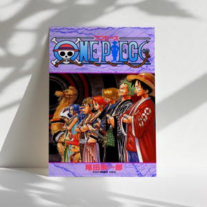 One Piece Anime Poster, Japanese Manga Wall Art, Luffy Print for Anime Fans