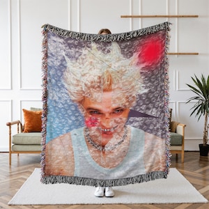 Robert Pattinson Woven Tapestry Blanket, Cozy Throw for Fans, Movie Lover Room Decor