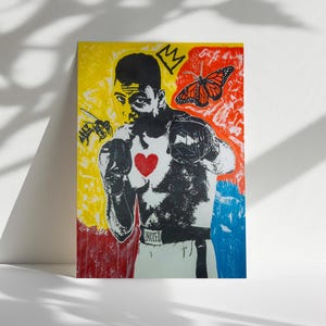 Muhammad Ali Poster, Boxing Legend Wall Art, Sports Icon Print, Gift for Boxing Fans, Athlete Room Decor