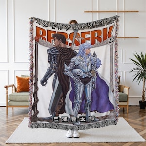 Berserk Woven Tapestry, Dark Fantasy Anime Wall Hanging