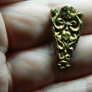 Rare Medieval / Tudor gilt bronze pilgrims / supporters badge metal detecting detector find a authentic early historical gift / present