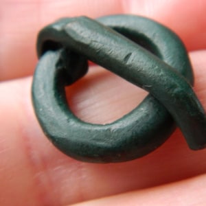 Working Anglo Saxon / Viking bronze stirrup buckle a metal detecting / detector find authentic Viking artefact a great Gift / present