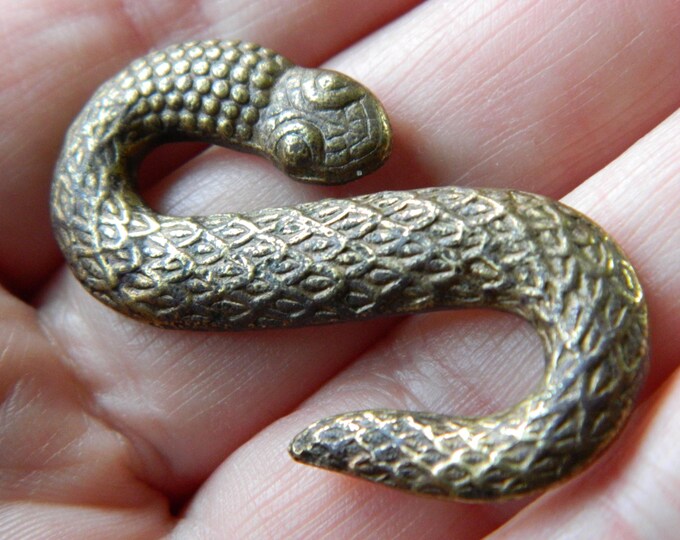 Post Medieval / Vintage Bronze Snake Buckle / Fitting Militia ...