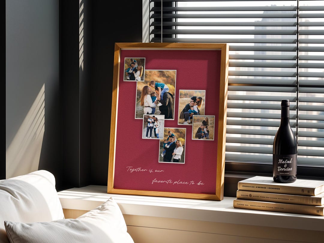 Custom Family Photo Collage – Personalized Wall Art With Quote – Family ...