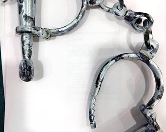 希少　珍品　コレクション　古道具　手錠　手鎖 希少 珍品 コレクション 古道具 手錠 手鎖