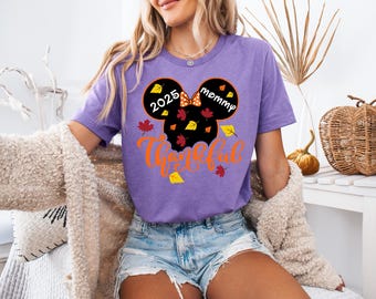 Mickey and Minnie Thankful 2025 Shirt, Disney ThanksGiving Crew 2025 Shirt, Disney Thanksgiving Matching Shirts, Disney Fall Vibes Tee