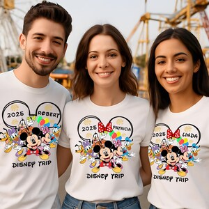 Disney 2025 Family Trip Shirts, Custom Disney Vacation Shirt 2025, Disney Family Matching Tees, Disney Squad Tshirt, Personalized Disney Tee