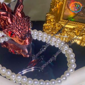 Love and Deep Space, Sylus Abyss Domination Necklace, Sylus Anime Peripheral Second Dimension Derivative COS Accessories,Fan Art, シン、진운 恋と深空