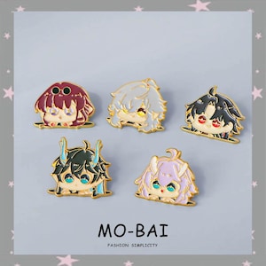 崩壊スターレール エナメルピン、5キャラクター、痛バッグ装飾ブレード、カフカ、ジン・ユアン