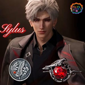 Love and Deep Space Sylus, Crow Decision Coin, Feather Decision Coin, Sylus gift ,Handmade Accessoriesシン、진운 爱と深空, 러브앤딥스페이스, 기욱セイヤ, レイ, ホムラ