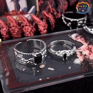 Love and Deep Space, Sylus 100 level bond ring,anime and game peripherals,cos couple gifts,Sylus rings, fan rings,fan art,Fan Art,シン、진운 恋と深空
