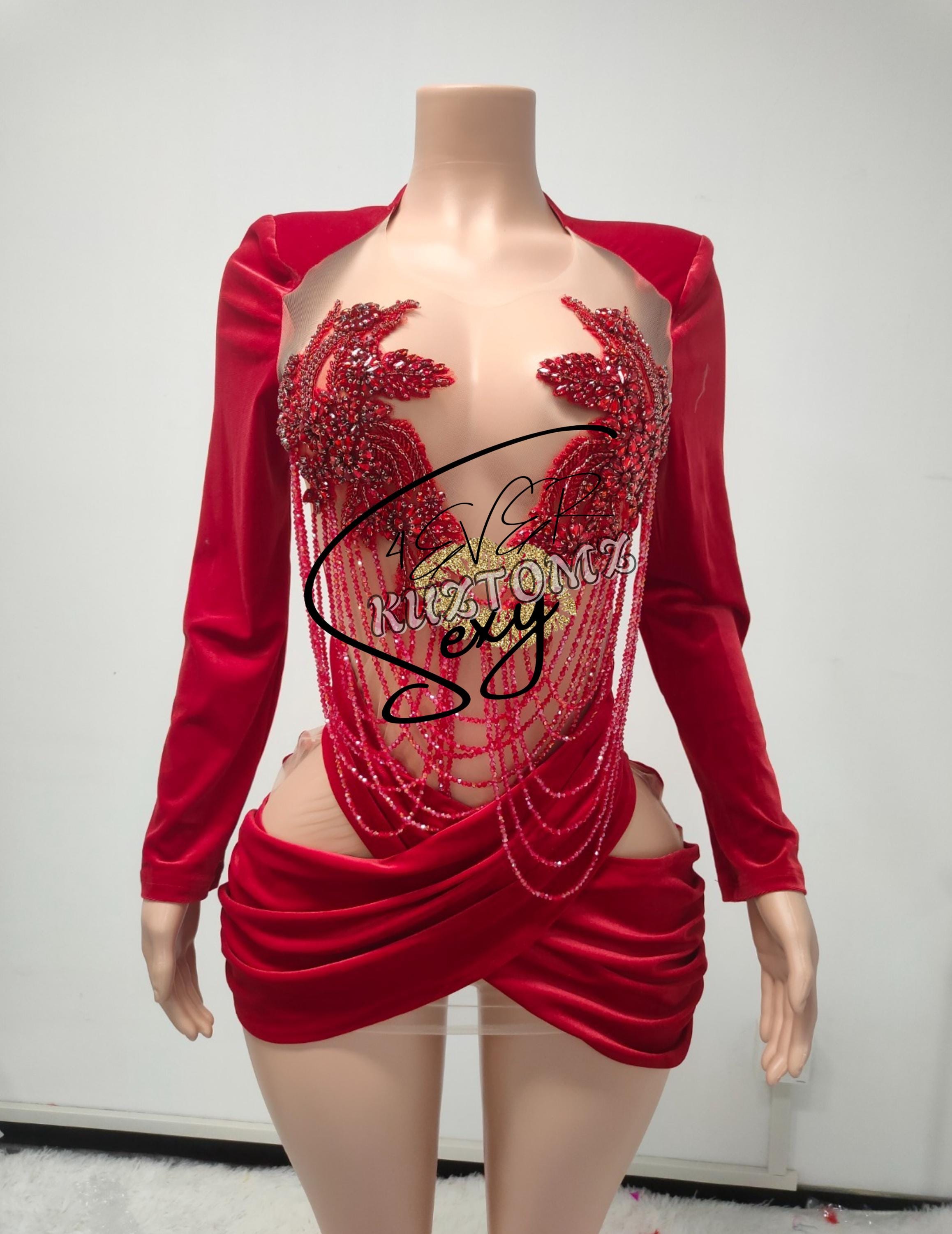 fitted lace wedding dress Rhinestone Fishnet Long Sleeve | Cocktail Blouses