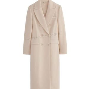 Chaqueta/blazer largo de una pieza color marfil hecho a mano para hombre, trajes de boda, atuendo de cóctel, blazer formal, atuendo de negocios, trajes de fiesta de graduación