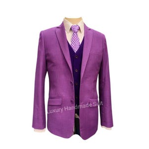 Classic look purple two piece blazer/Jacket  for models, men businessman, boys, for party, wedding, formal wear Meeting wear for show jacket