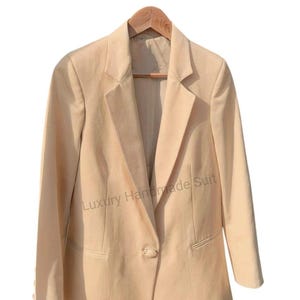handmade One piece Pure linen  blazer  for men for any occasion models, boys, for prom, dating, wedding, formal event, Meeting event