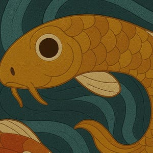 unique nursery rug
kids floor mat
hand tufted wool rug
tufted kids carpet
fish floor area rug
koi decor rug
playroom carpet
koi fish rug
kids room rug
nursery rug
irregular shape rug
statement area rug
animal shape rug