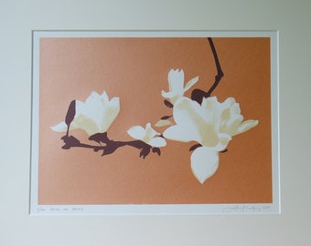 Spring has sprung, handprinted limited edition screenprint