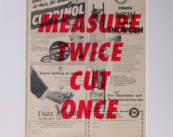 Measure twice, cut once