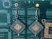 Intel CIrca Circuit Board Earrings 