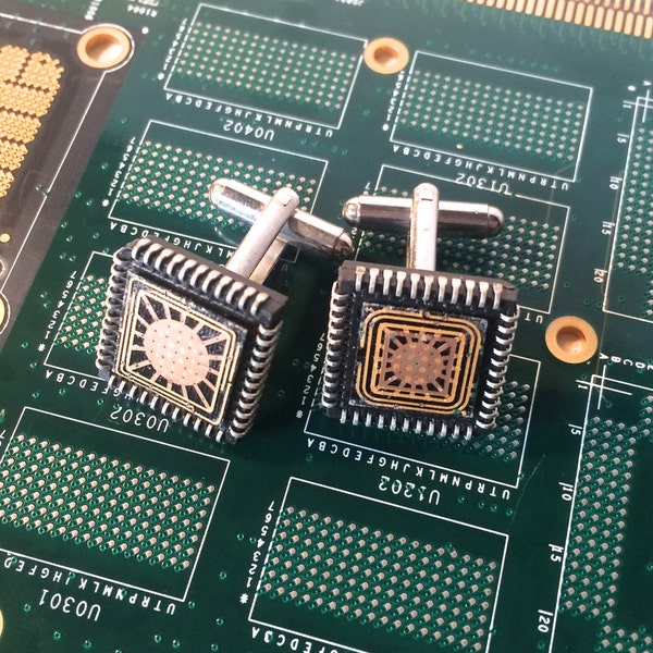 Intel Microchip Cufflinks