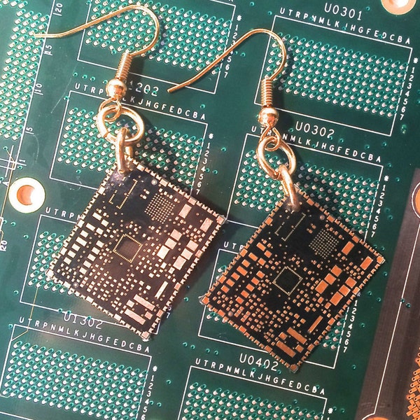 Microsoft Circuit Board Earrings