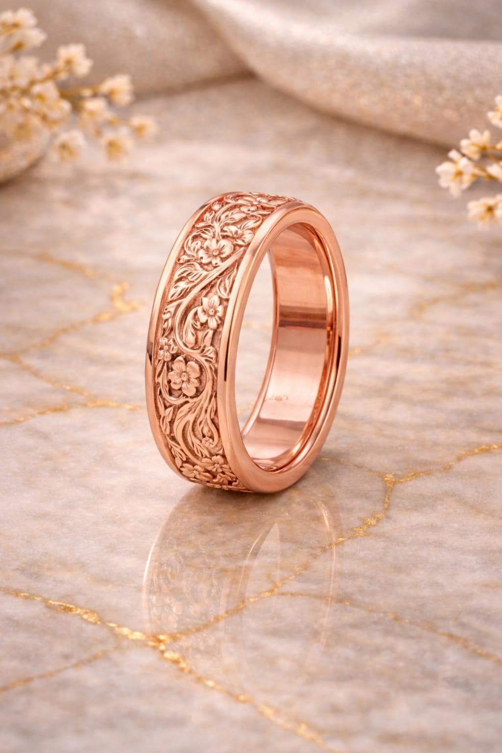 14k rose gold filagree ring - Etsy 日本