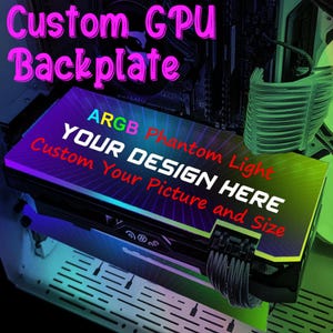 Custom Picture Gaming PC Argb GPU Backplate, Argb GPU Side Panel, Gpu Colorful Light Board Pc Case, Gpu Backplate Decoration
