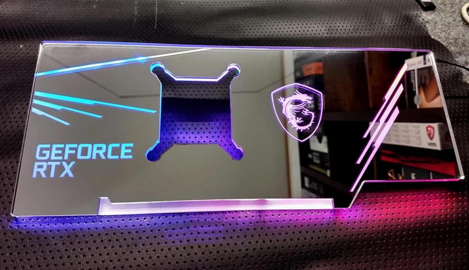 Custom ARGB Mirrored GPU Backplate, Gaming PC Light Board Decoration - Etsy