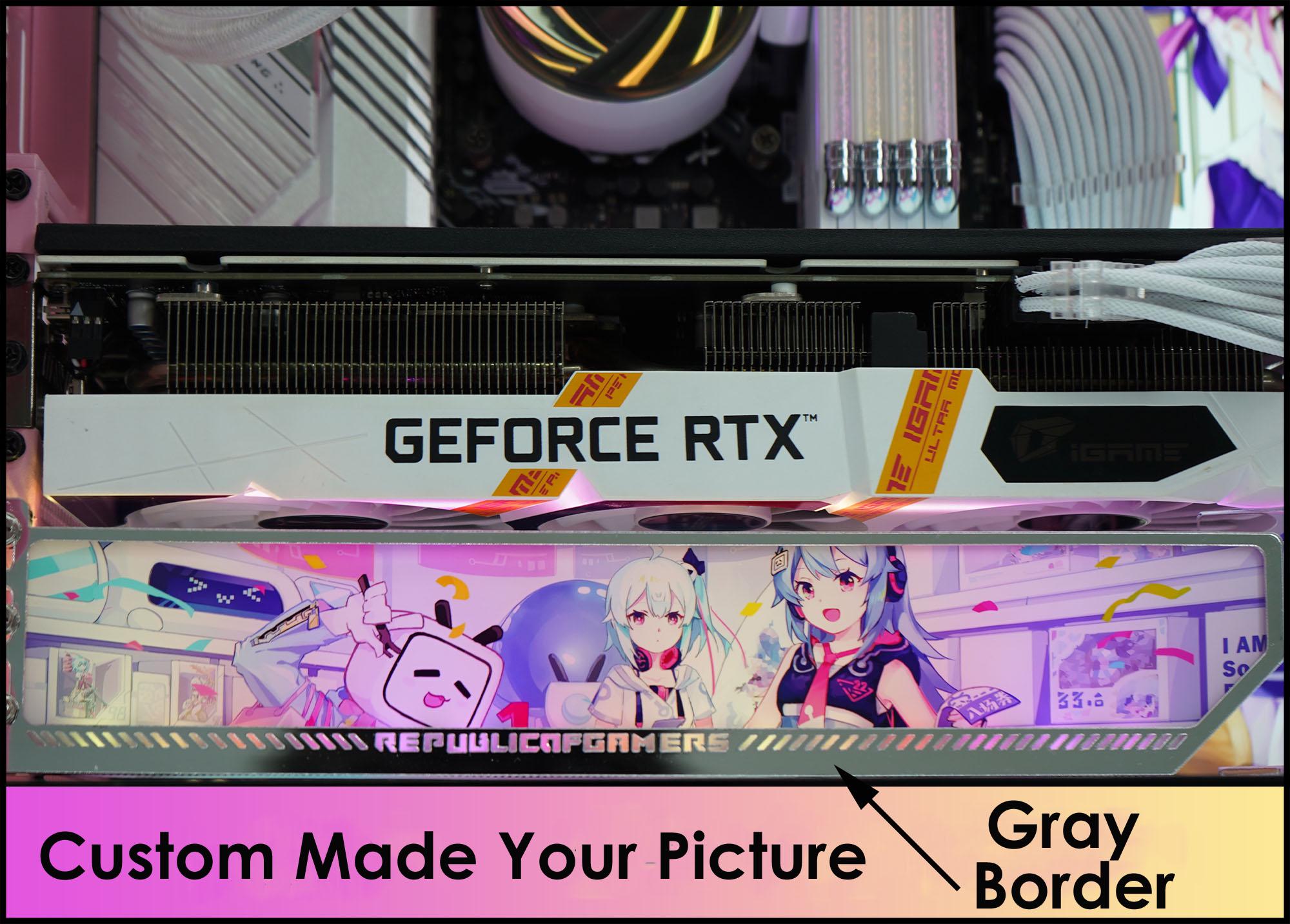 Custom Picture Horizontal GPU Bracket ARGB GPU Side Panel Graphics Card ...