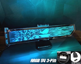 Custom Infinity Mirror GPU Bracket, ARGB Graphics Card Holder, PC Build Decoration