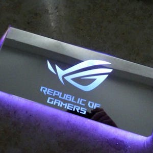 Custom Picture Gaming PC Argb Mirrored GPU Backplate, ARGB Gpu Side Panel, Gpu Mirrored Light Board.Gpu Backplate Mirrored Board Decoration,
