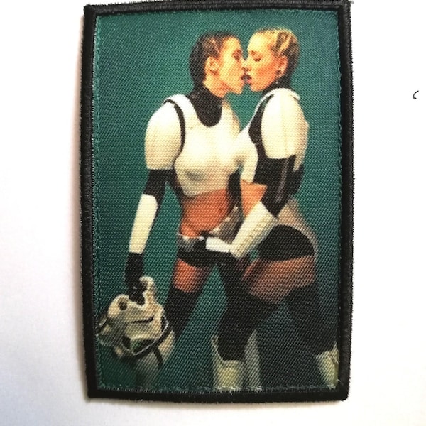 MORALE Patch 5x8 cm "Stormtropper kiss" Embroidery Printing Design Fun Military Velcr0