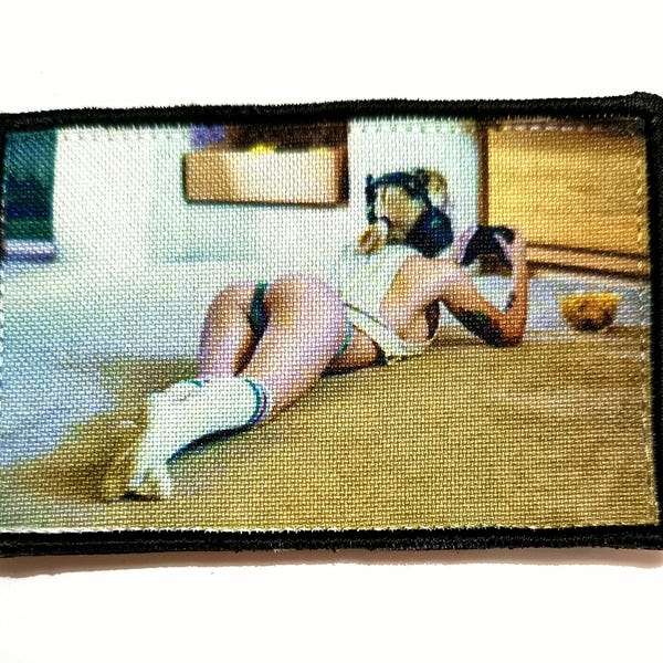 MORALE Patch 5x8 cm "Sexy Gamer Girl" Embroidery Printing Design Fun Military Velcr0