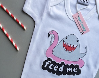 Feed me Shark Babygrow/Bodysuit