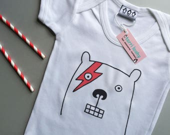 Bowie Bear Babygrow