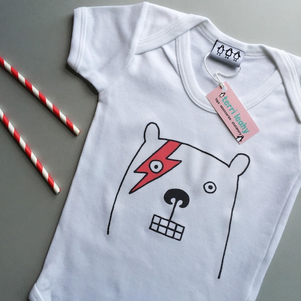 Bowie Bear Babygrow