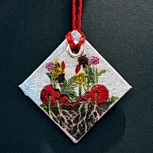 Handpainted Ornament - New Blooms from a Broken Heart